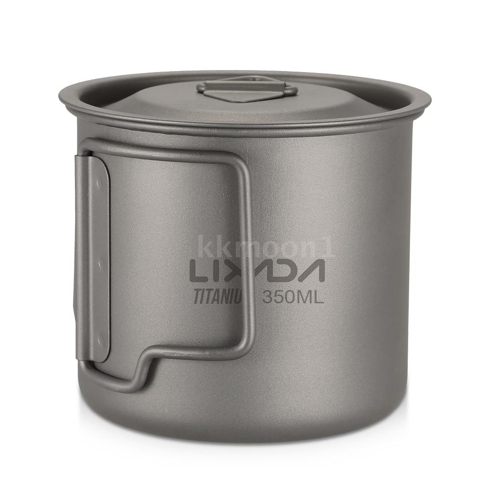 Lixada Ultralight Titanium Cup Outdoor Portable Pcs Cup Set Ml