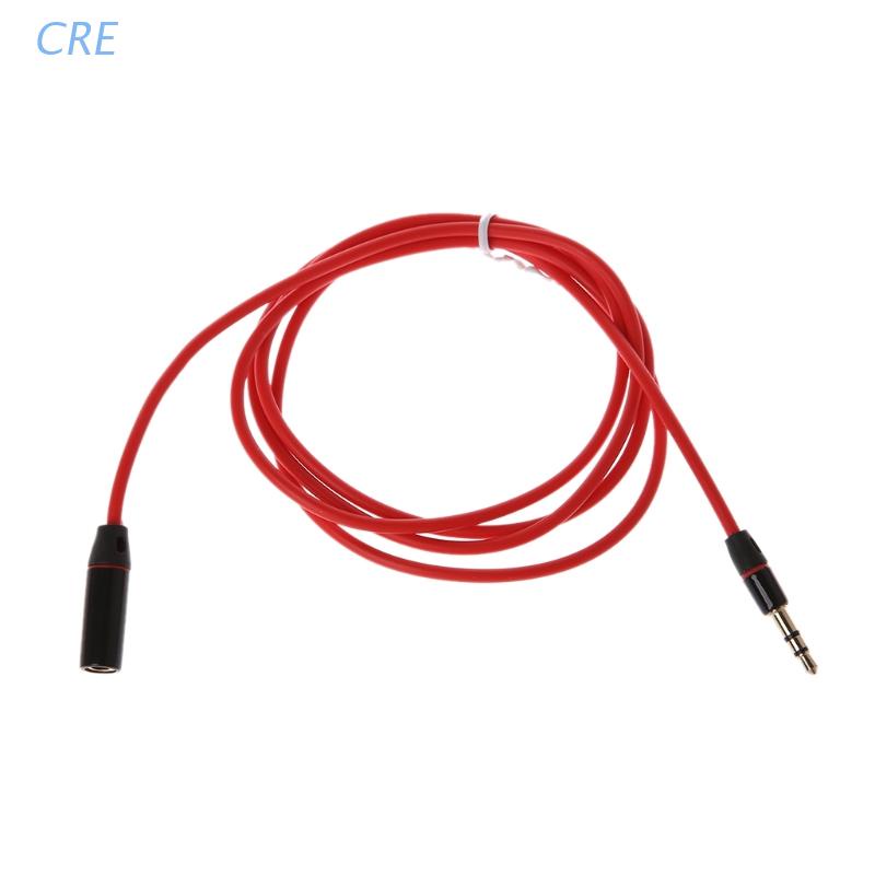 CRE 3 5mm Male To Female 3 Pole Jack Plug Stereo Audio Aux Extension