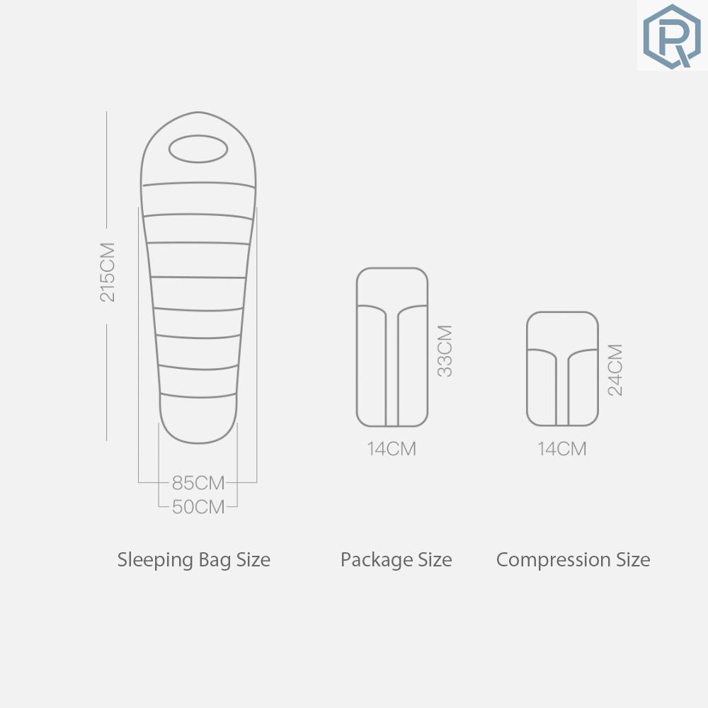 T R Xiaomi Zaofeng Sleeping Bag Ultra Lightweight Foldable Warm Outdoor