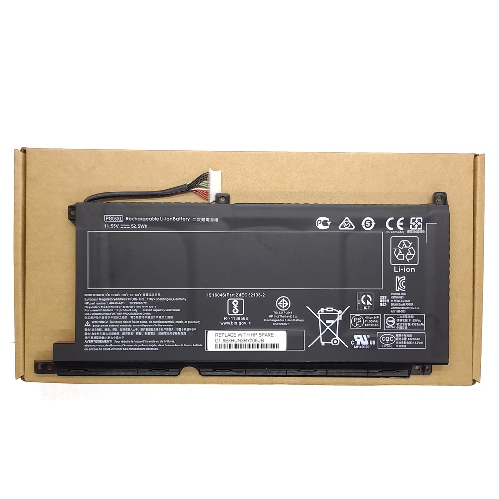 Genuine Original Wh Pg Xl L Ac Laptop Battery For Hp