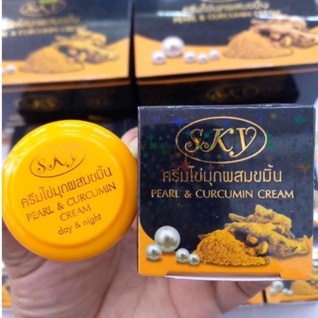 Pearl Curcumin Cream Sky Shopee Thailand