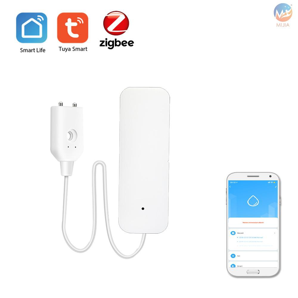 M J Tuya Zigbee Smart Home Water Leak Sensor Wireless Flooding