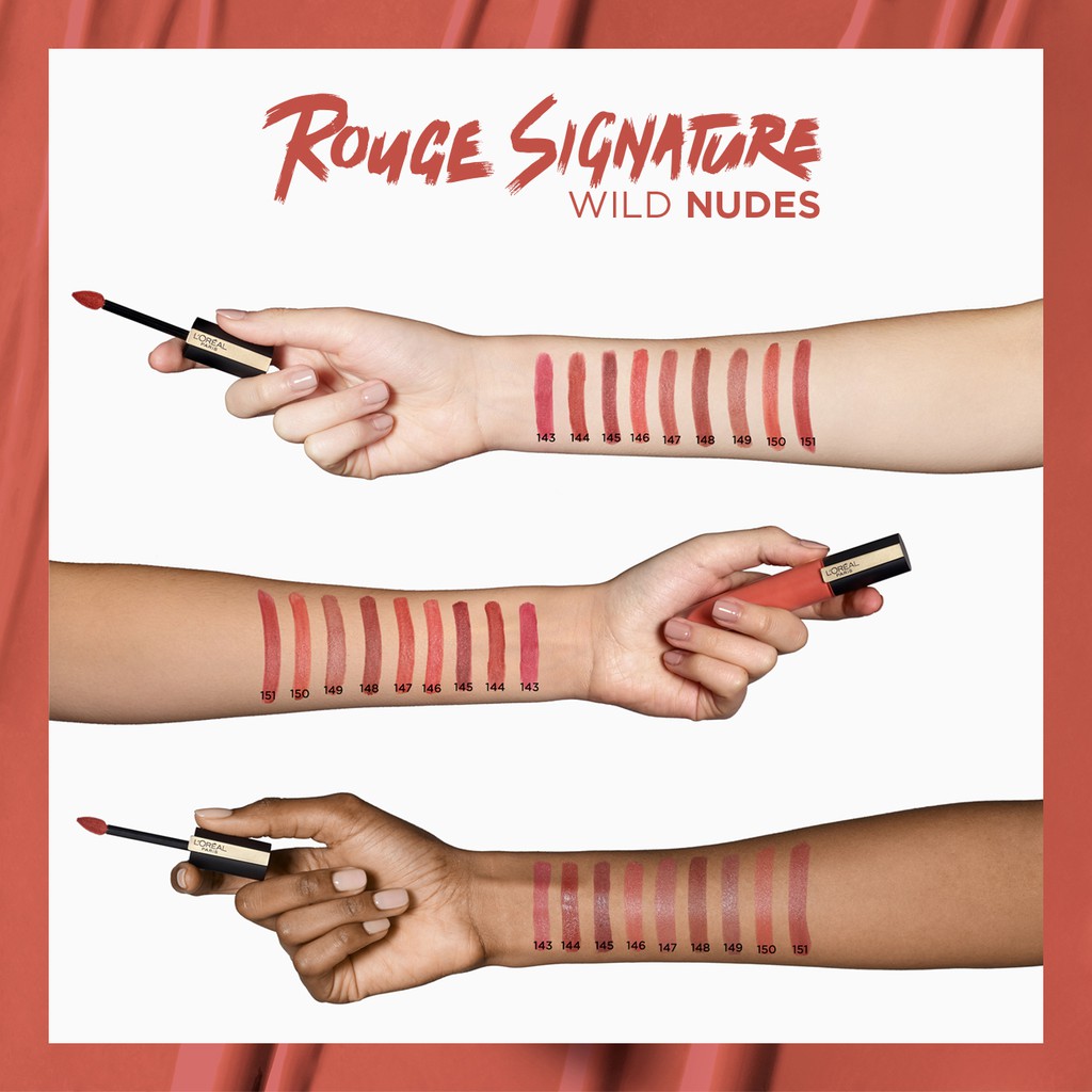 ลอรีอัล ปารีส รูจ ซิกเนเจอร์ ลิปแมท อิงค์ L'OREAL PARIS ROUGE SIGNATURE 7ml #6