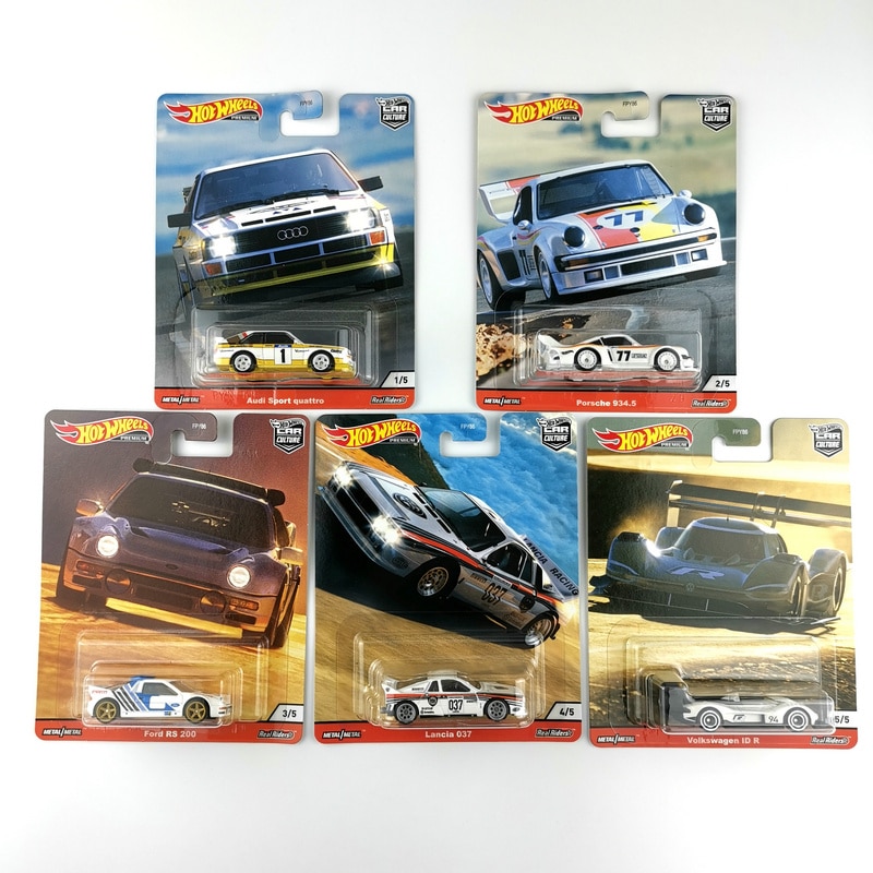 Hot Wheels Cars Car Culture Thrill Climbers Audi Sort Quattro Lancia