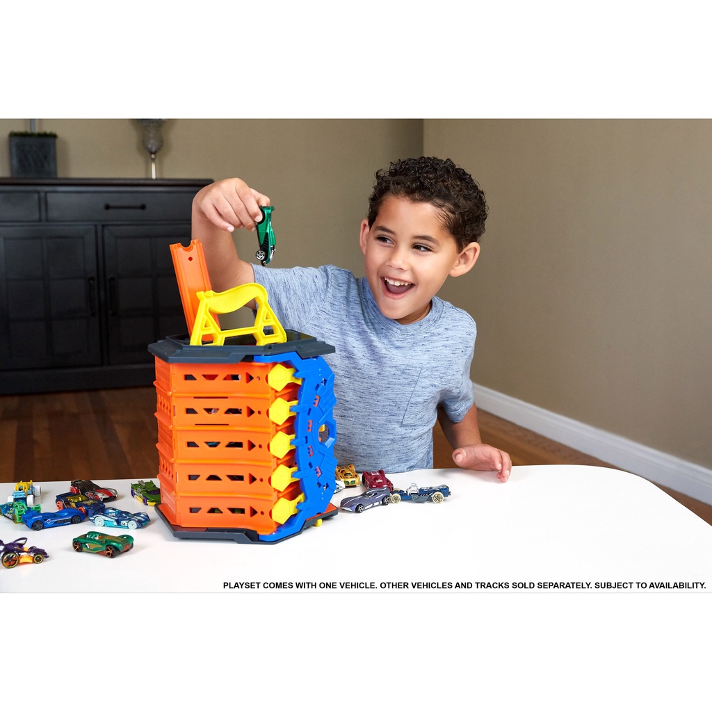 Hot Wheels Roll Out Raceway Track Set ฮอตวล ชดราง 5 เลน มวนเกบเปน