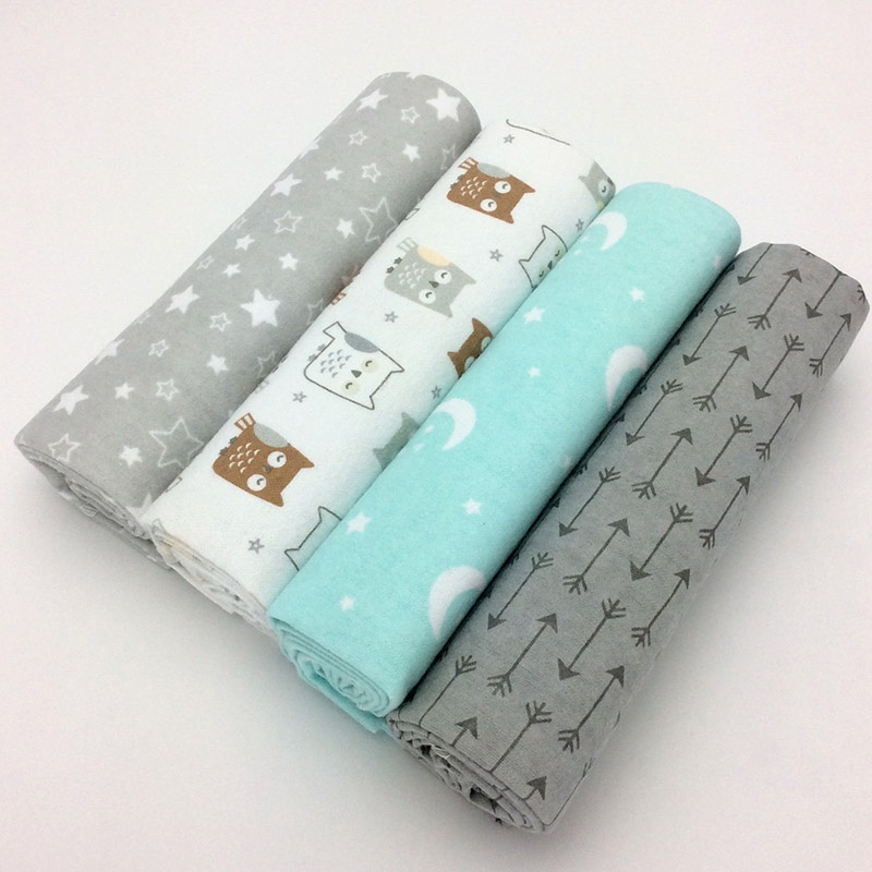 Pcspack Cotton Supersoft Flannel Receiving Baby Blanket Swaddle