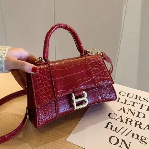 Qfrench Niche Texture Small Bag Women S New Trendy B Crocodile Pattern