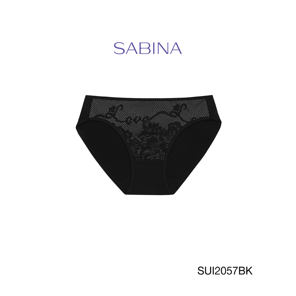 Sabina กางเกงชนใน ทรง Bikini รน Modern V รหส SUI BK สดำ