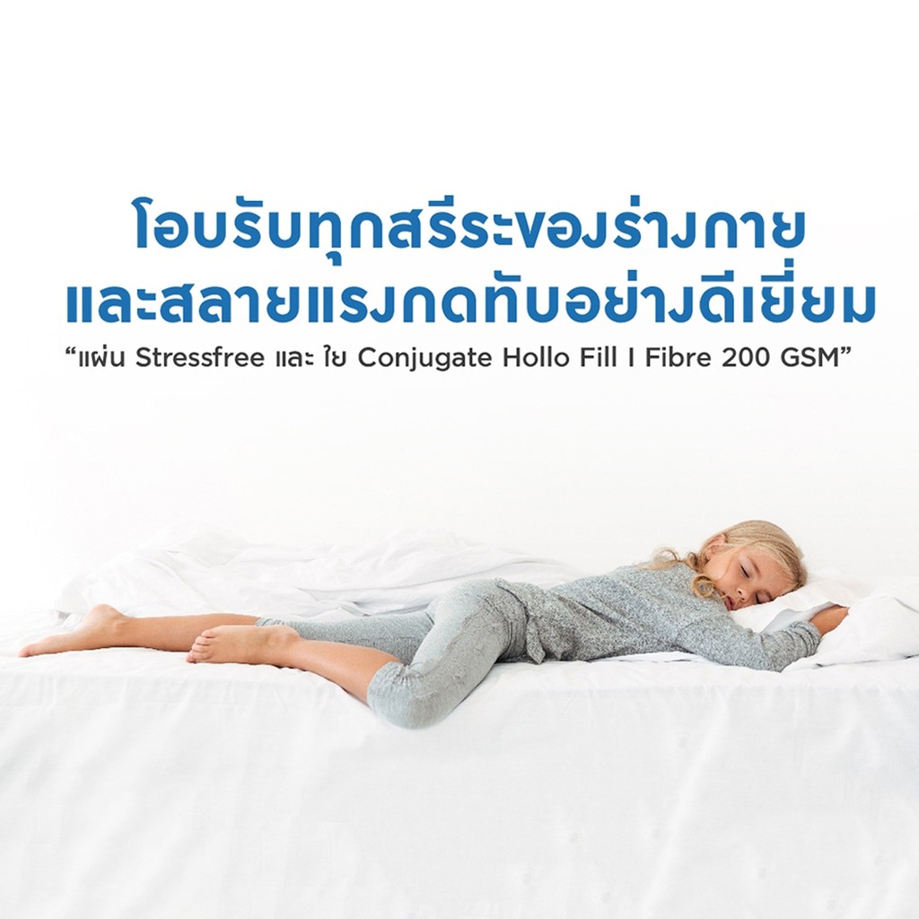Dunlopillo Midas ที่นอนสปริง รุ่น Lamp หนา 9นิ้ว แถมฟรีหมอนหนุน+หมอนข้าง Warranty 10Y ส่งฟรี #8