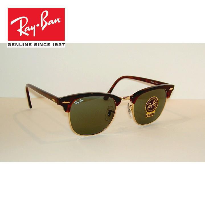 Original Ray Ben Sunglasses New Tortoise Clubmaster Rb 3016 W0366 G