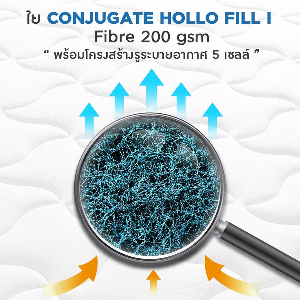 Dunlopillo Midas ที่นอนสปริง รุ่น Lamp หนา 9นิ้ว แถมฟรีหมอนหนุน+หมอนข้าง Warranty 10Y ส่งฟรี #8