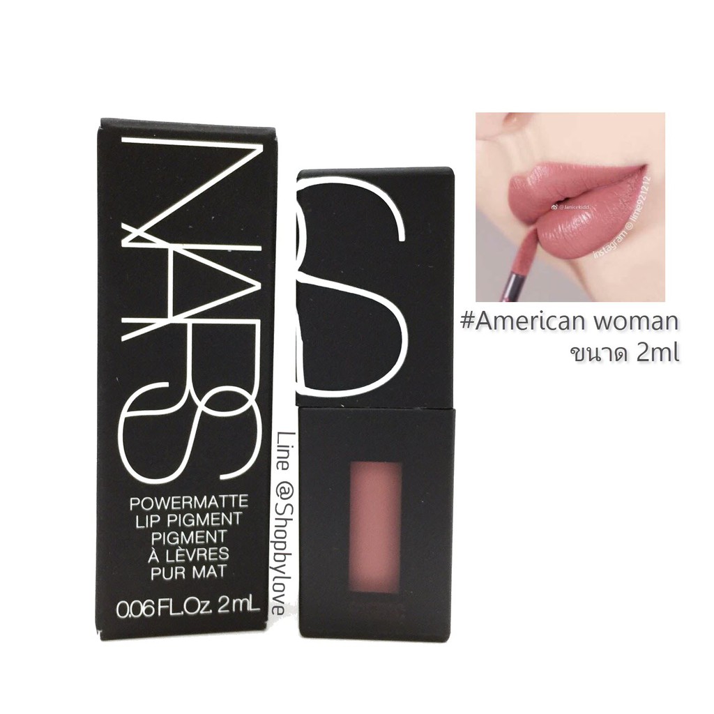 Nars Powermatte Lip Pigment American woman ขนาดทดลอง 2ml shopbylove