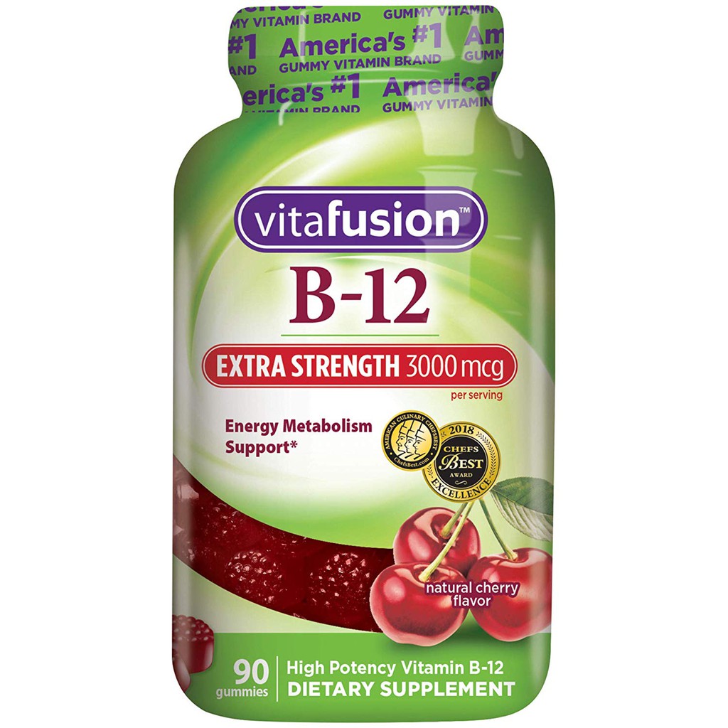 Review วิตามินบี12 3000 mcg, Vitafusion Extra Strength Vitamin B12