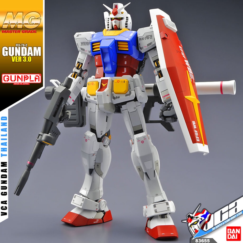 BANDAI GUNPLA MASTER GRADE MG 1 100 RX 78 2 GUNDAM VER 3 0 ประกอบ