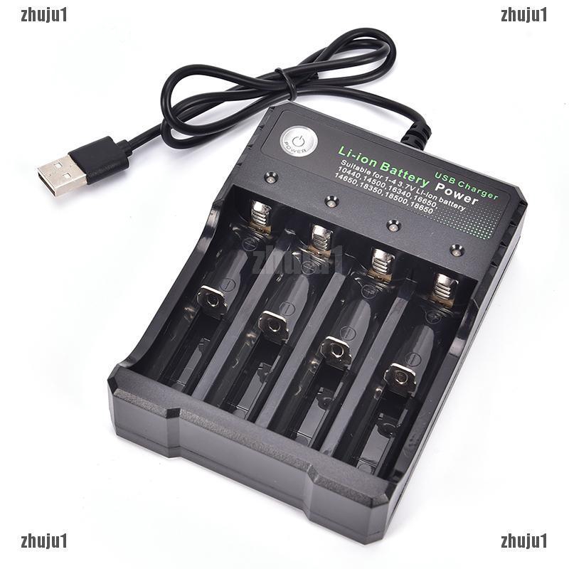 FTO Usb Battery Charger Intelligent 4 Slots Aa Aaa Lithium Rechargeable