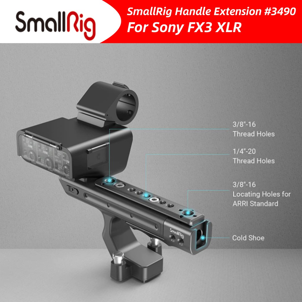 SmallRig Sony FX30 FX3 Xlr อปกรณขยายแหวนดามจบ สาหรบ Md3490