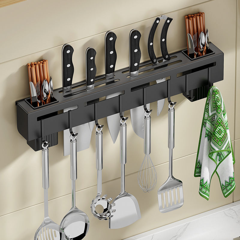 Knife Holder Stainless Steel Hanging Knife Organizer Wall Mounted