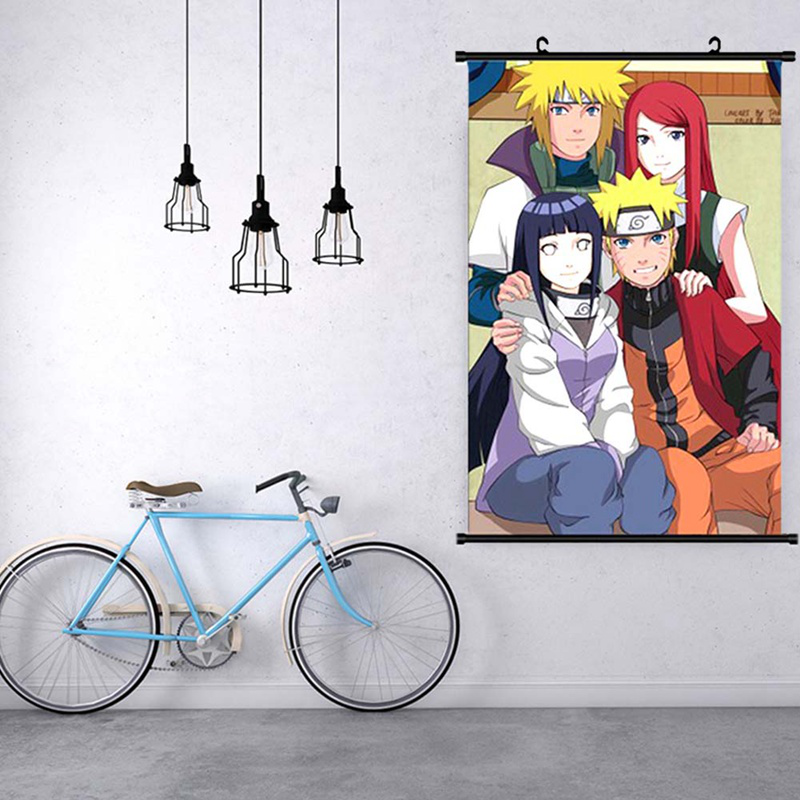 WerNerk Naruto Poster Fabric Scroll Painting Wall Painting Naruto Anime