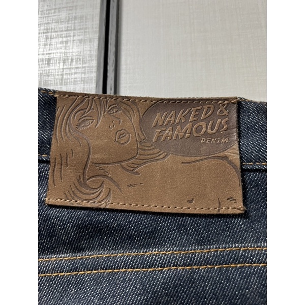 กางเกงยนส Naked Famous Denim Naked And Famous Dirty Fade Selvedge