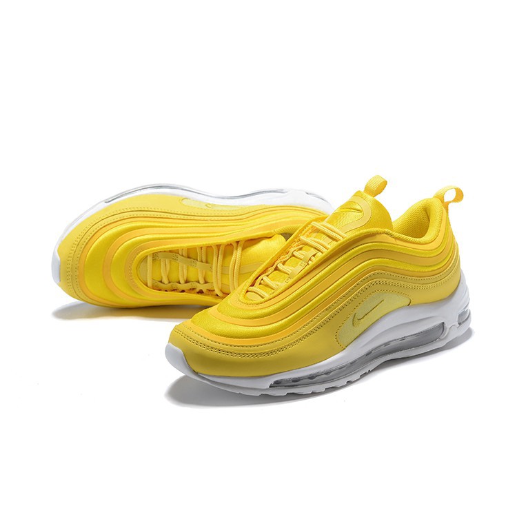 Nike Air Max 97 air cushion รองเท้าผ้าใบสีเหลืองไซส์ 40 46 Nike Air Max 97 air cushion รองเท้าผ้าใบสีเหลืองไซส์ 40 46