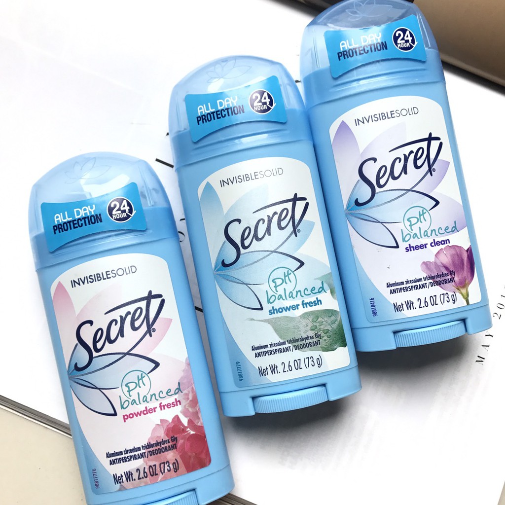 Secret Invisible Solid Deodorant รน PH Balanced กลน shower Fresh 73