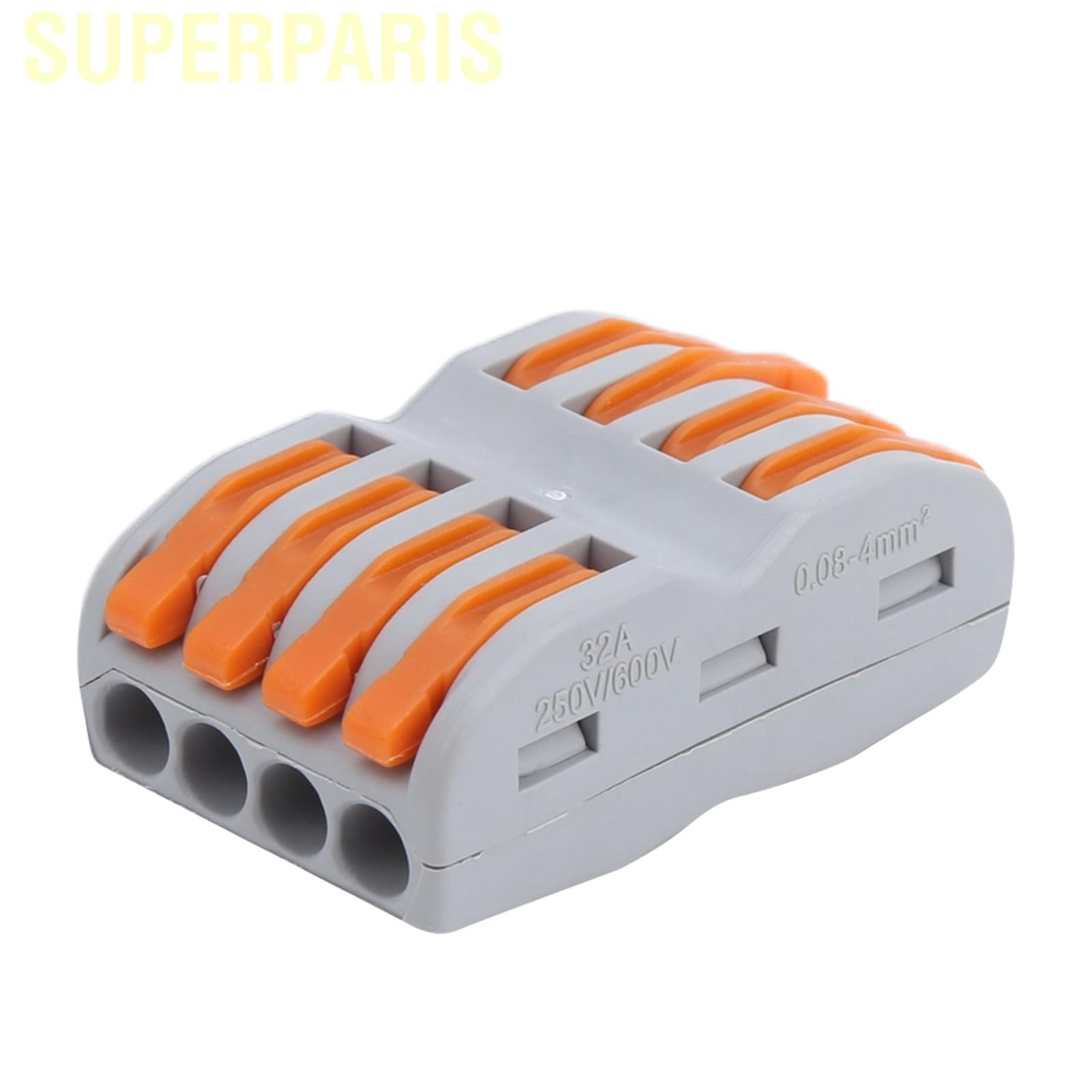 Superparis Pcs Compact Wire Connectors Lever Nut Terminal Block Spl