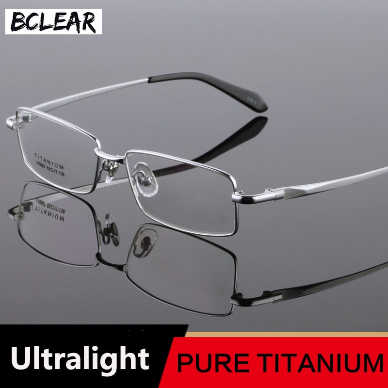 Bclear Classic Eyewear Pure Titanium Glasses Frame Men Eyeglasses