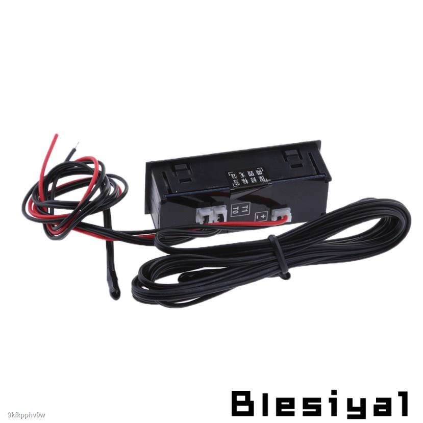 Car Auto LED Backlight Digital Temperature And Voltmeter Clock LED