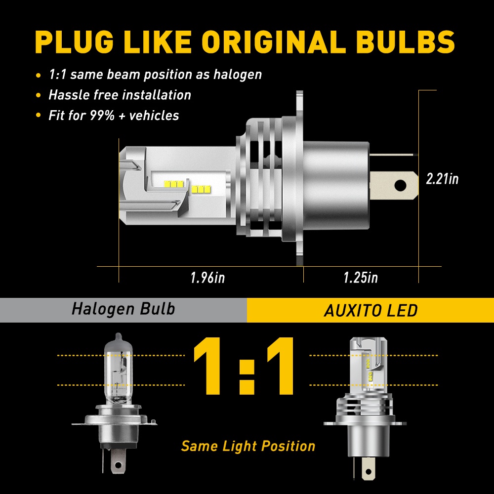 Auxito M H H Led H H Hb Hb Led Car Headlight