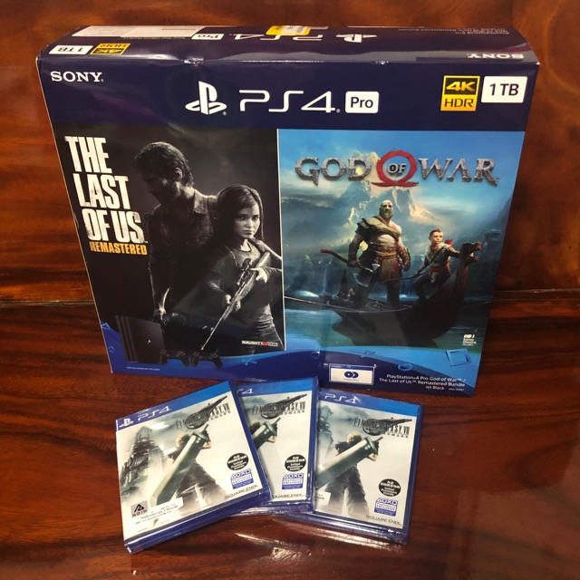 Playstation 4 Pro 1 TB Bundle Set God Of War The Last Of Us Nsoclub