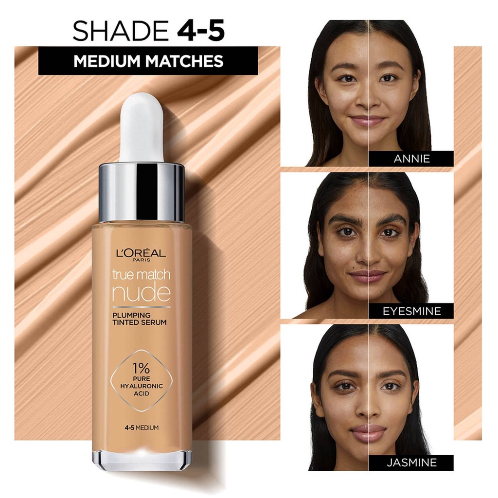 พรอมสง ของแท LOreal Paris True Match Nude Plumping Tinted Serum 30ml