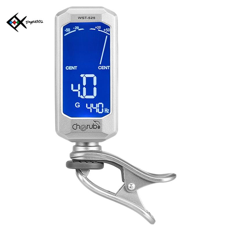 Cherub WST 525 Rotatable Clip On Tuner Large Mini LCD Display For