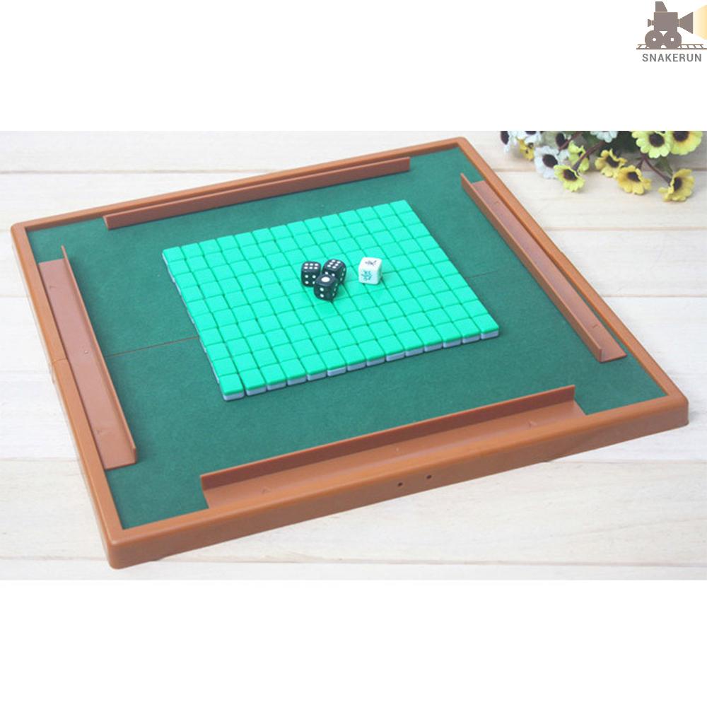 Snke Mini Mahjong Set With Folding Mahjong Table Portable Mah Jong Game