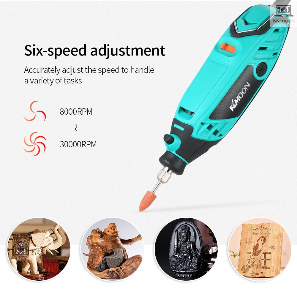 KKmoon 195pcs Power Tools Electric Mini Drill Rotary Grinder Polishing