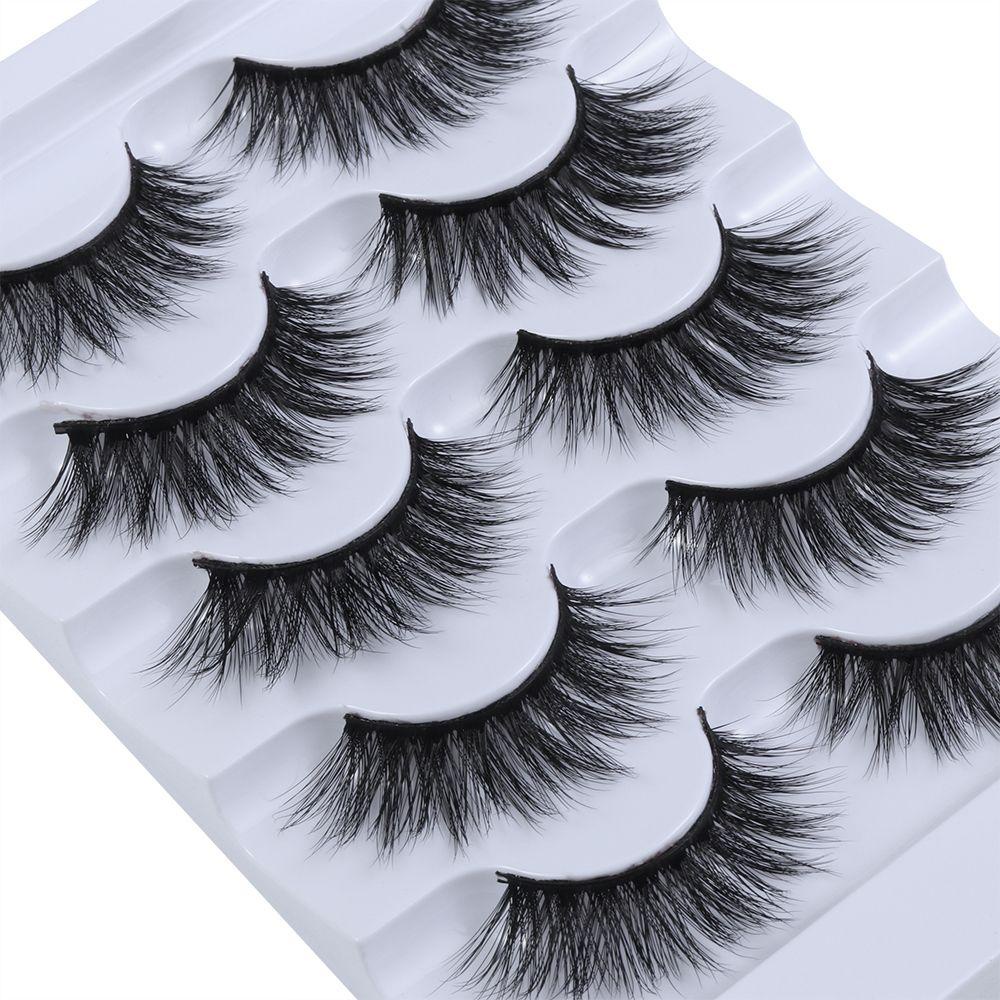 Xianstore Skonhed Pairs Cruelty Free False Eyelashes Fluffy D Faux