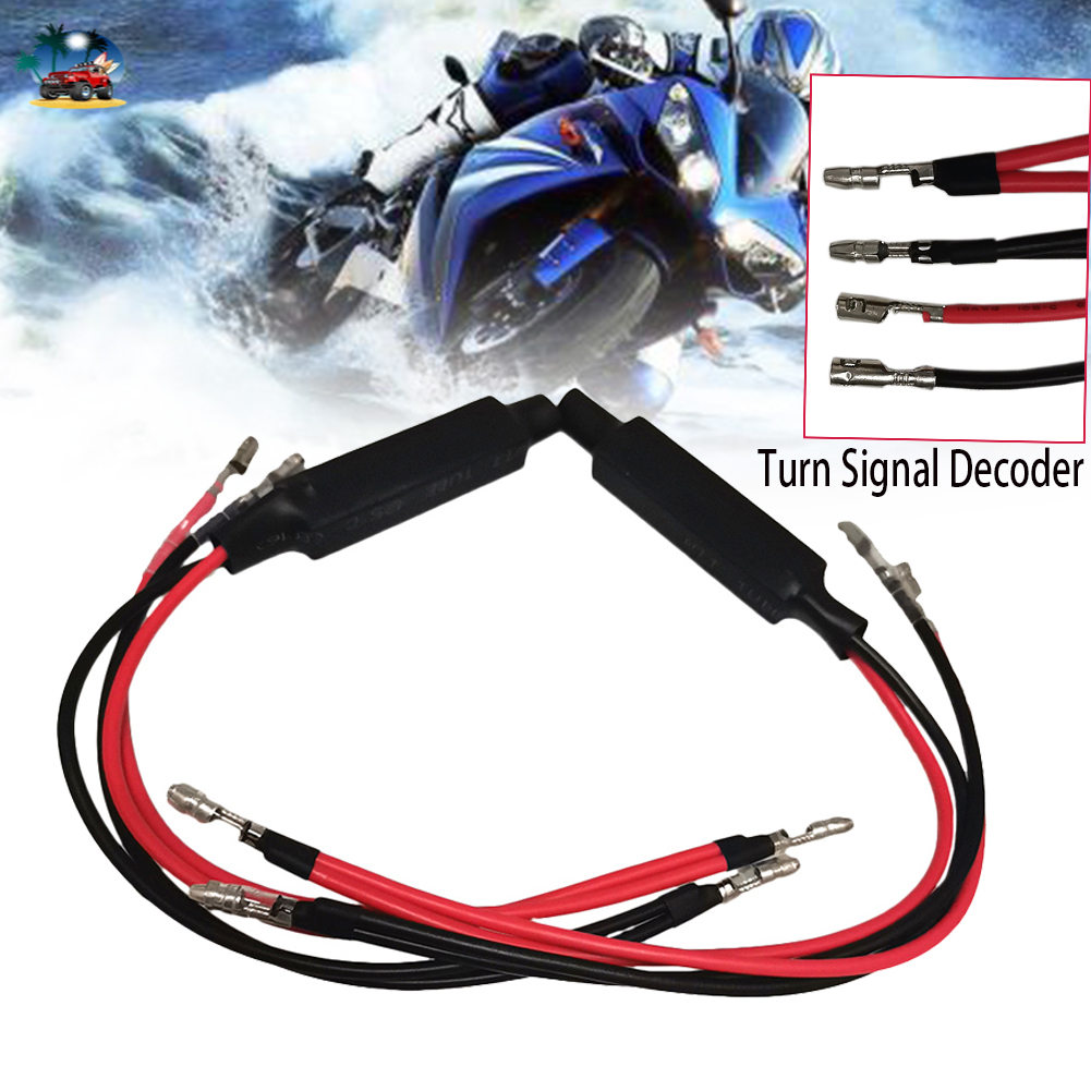 2Pcs 12V Universal Motorcycle Flasher LED Turn Signal Indicator