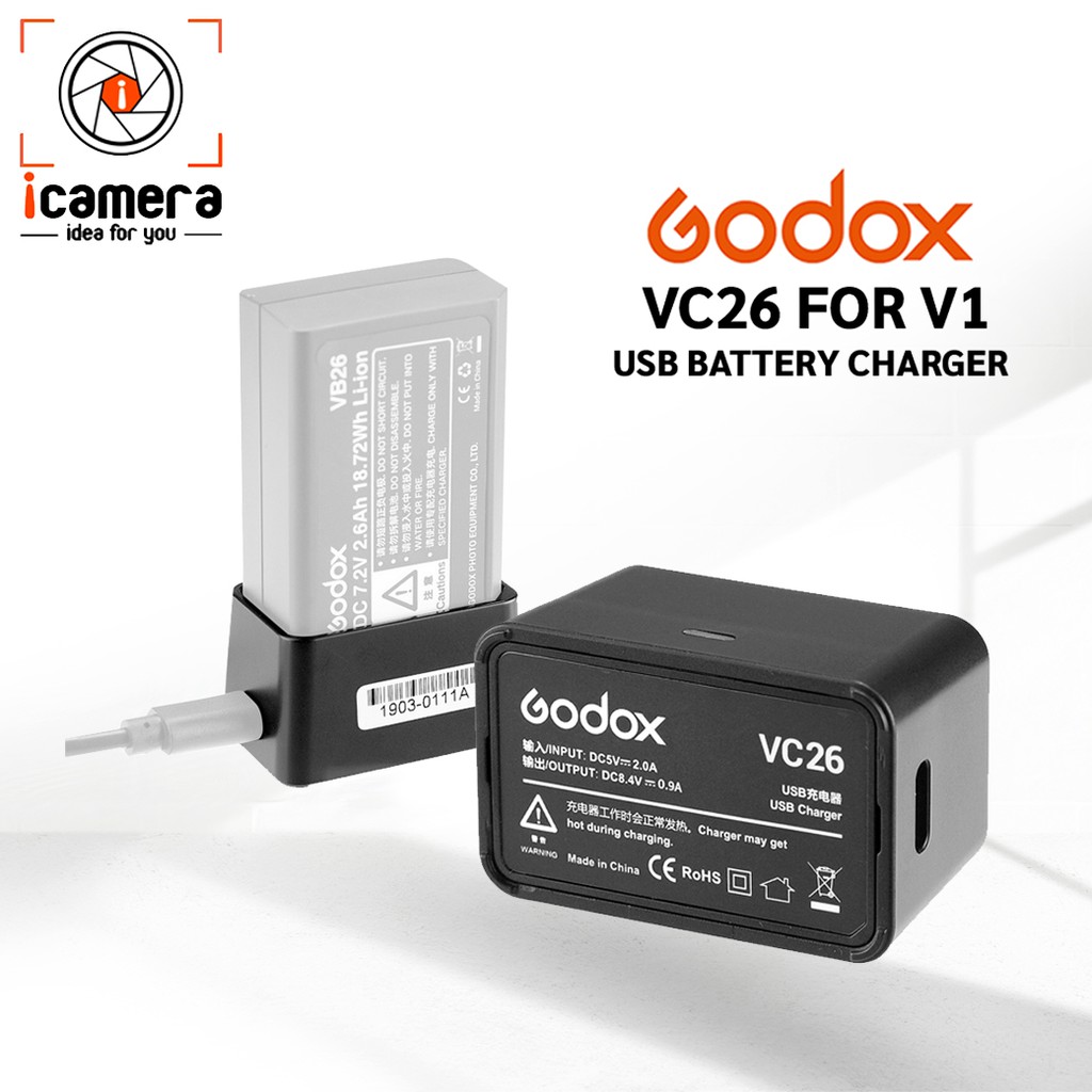 Godox Charger Usb Vc For Battery Vb V Shopee Thailand