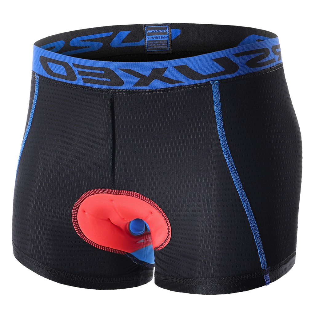 Arsuxeo Men Cycling Underwear Shorts Lightweight Breathable 5D Padded