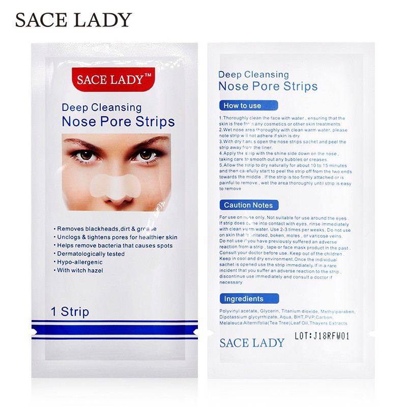 SACE LADY แผ่นแปะลอกสิวเสี้ยนบริเวณจมูก #6