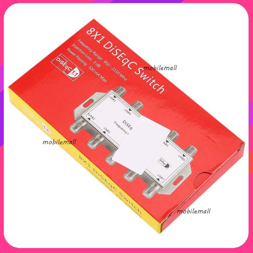 DS81 8 In 1 Satellite Signal DiSEqC Switch LNB Receiver Multiswitch