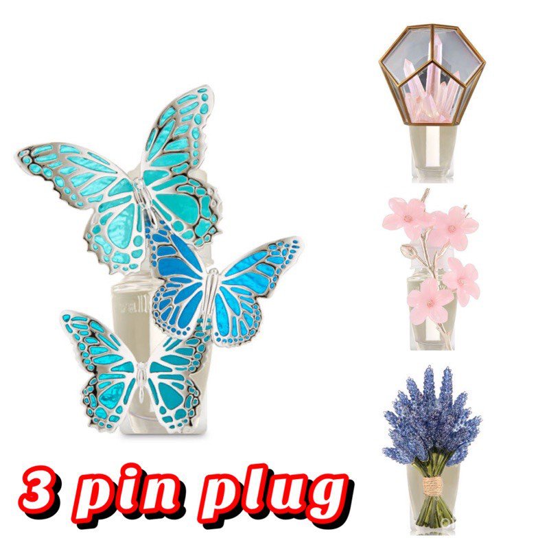 BATH AND BODY WORKS BBW 3 PIN MALAYSIA WALLFLOWER PLUG BULB AIR