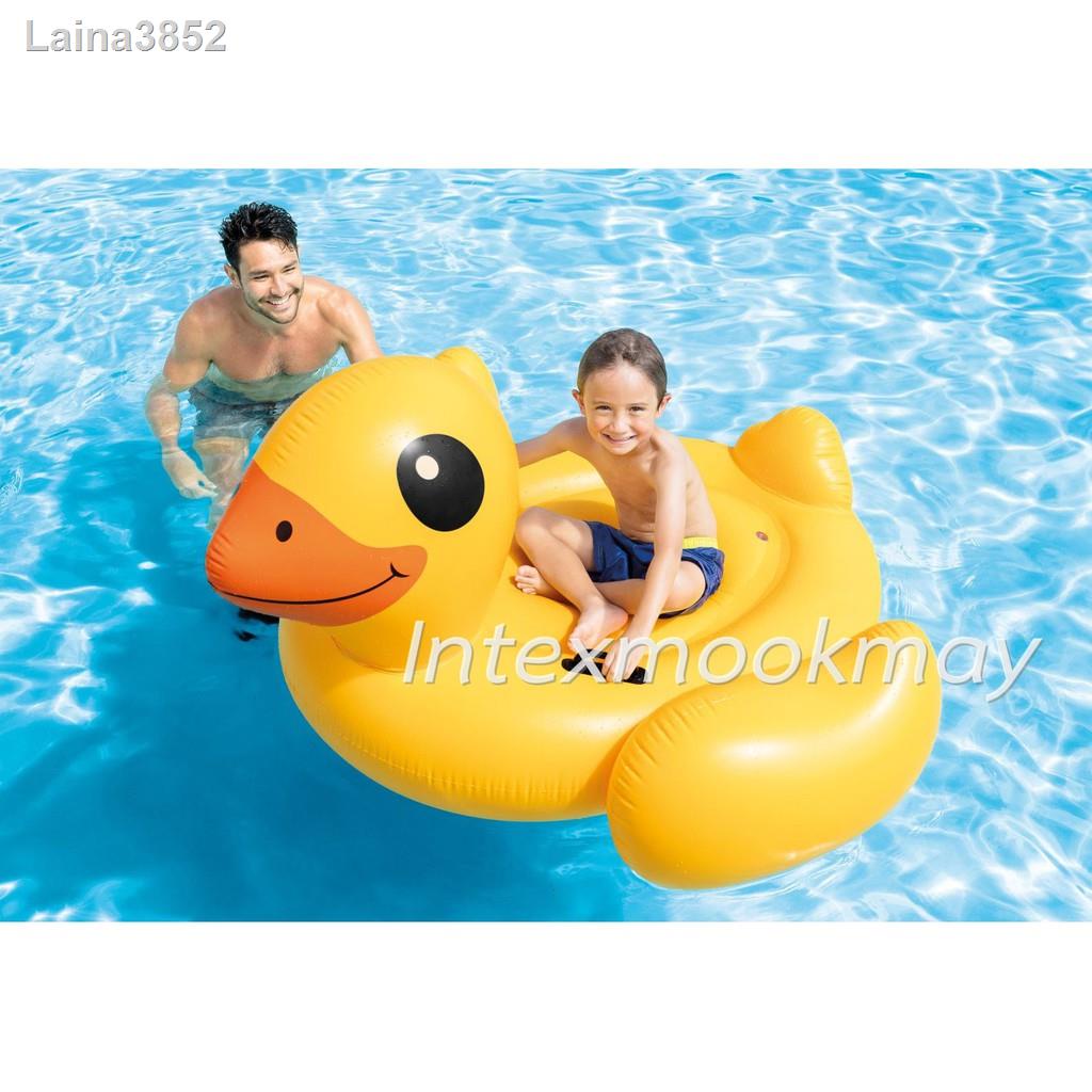 ของขวญ Intex 57556 Yellow Duck Ride on แพยางเปด Shopee Thailand