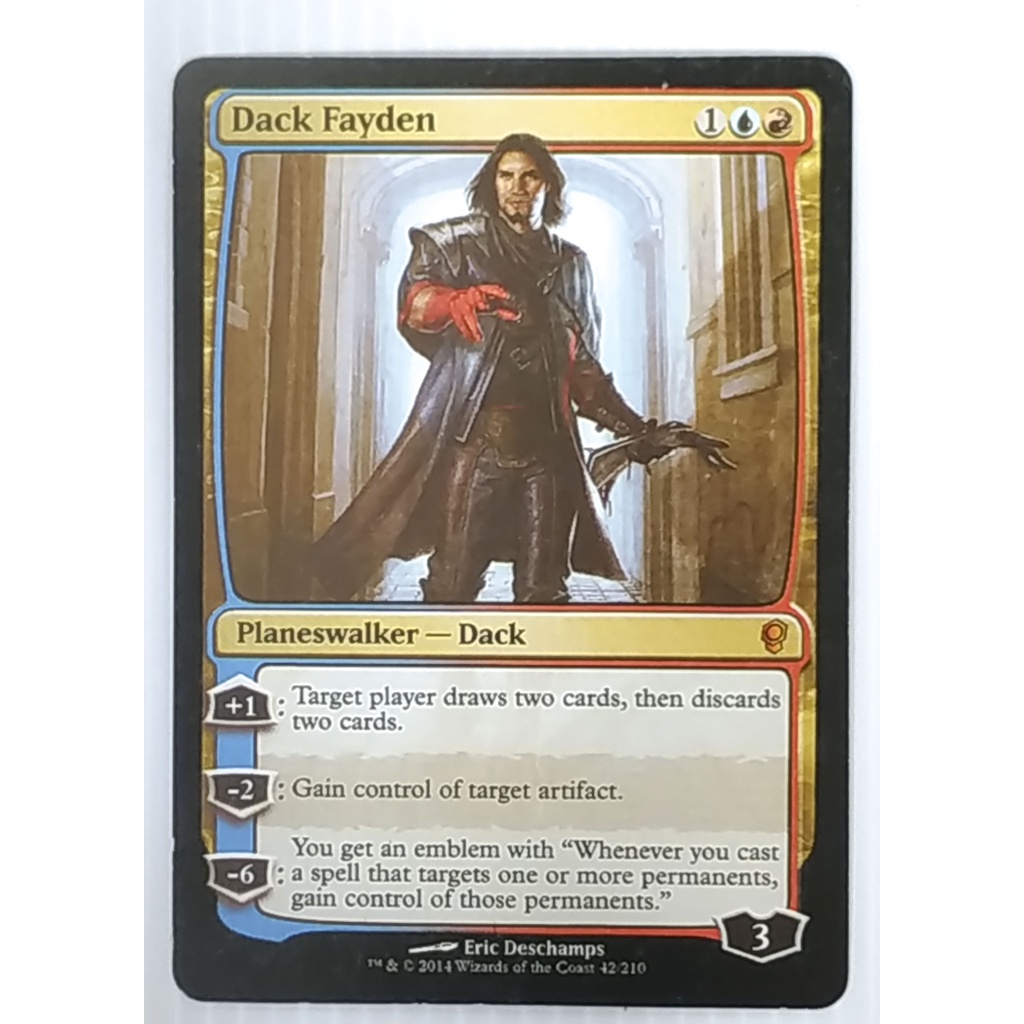 Mtg Card Black Core Modern Set Planeswalker Dack Dack Fayden