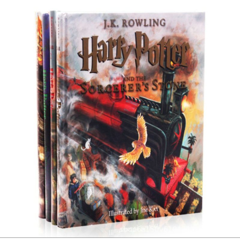 Harry Potter Illustrated Collection Pack Of 4 Hardcover Illustrated