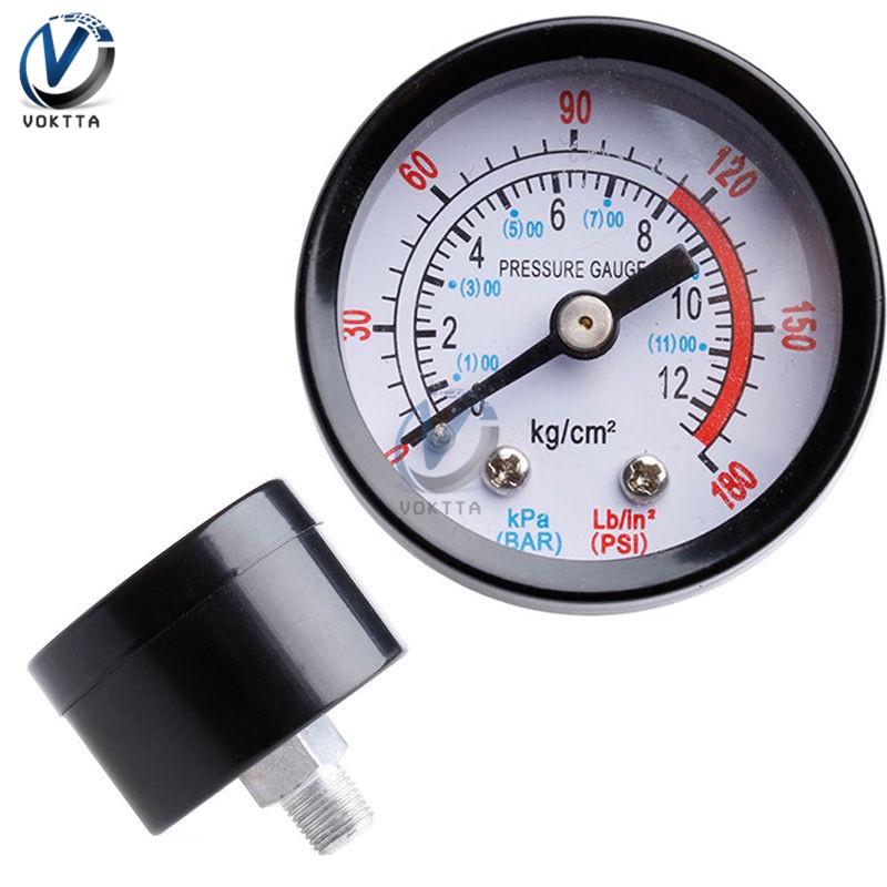 มาตรวดความดนวดความดนBar Air Pressure Gauge 13mm 1 4 1 8 BSP Thread