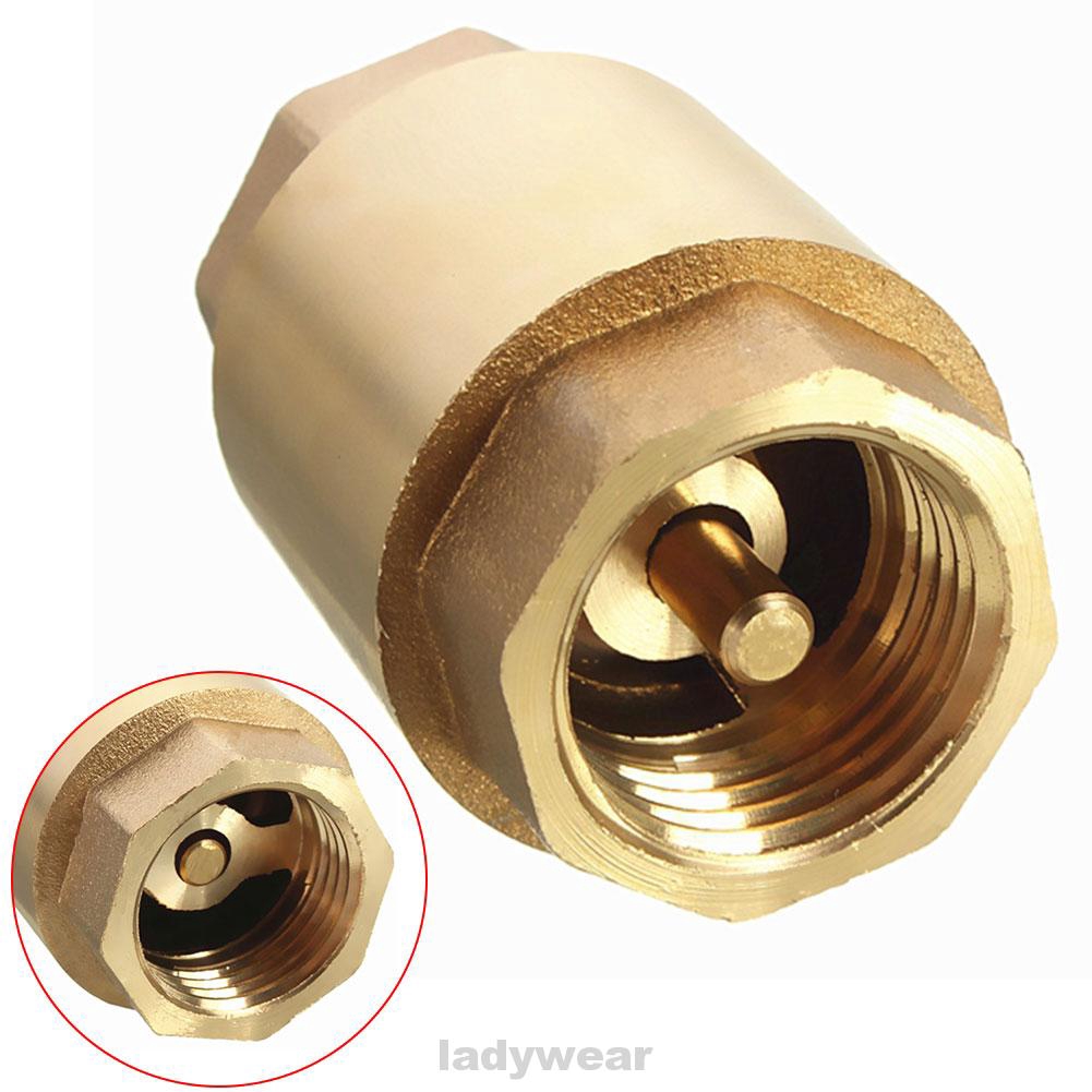 Check Valve Brass In Line Spring Accessories Connector DIY Home