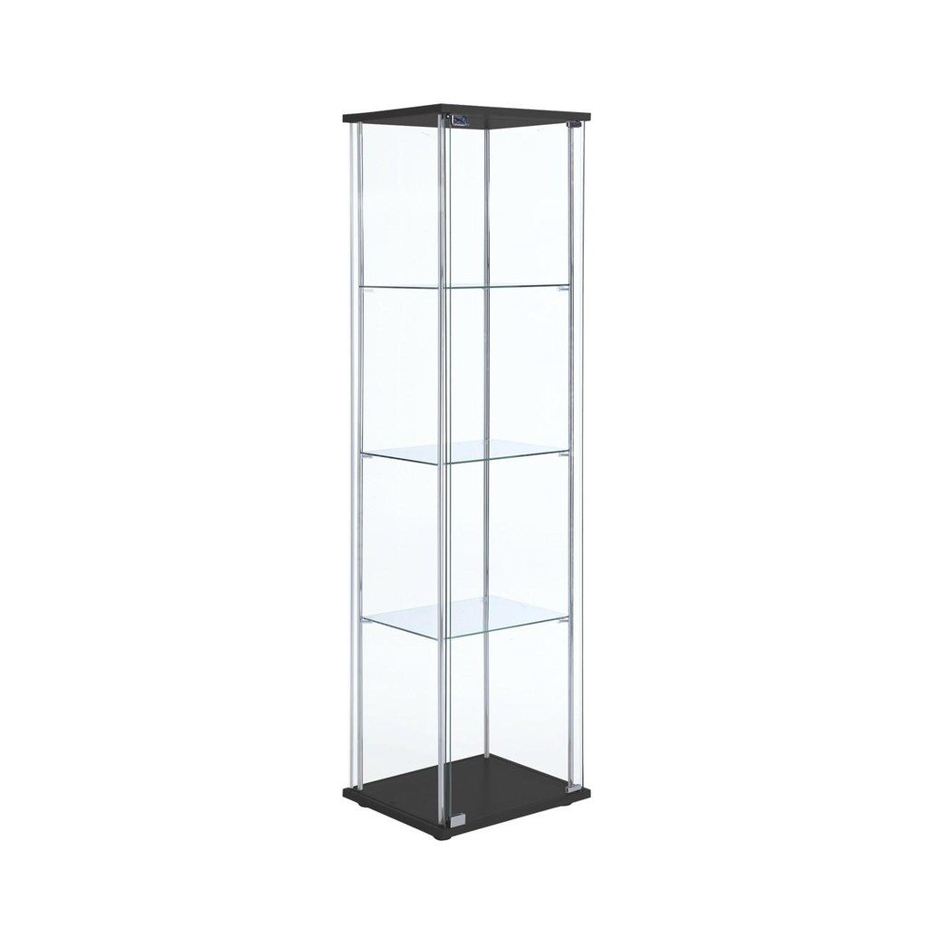 WINNER FURNITURE ตู้โชว์กระจก รุ่น กลอรี่ 42.5 ซม. - มี 2 สีให้เลือก สีขาวและสีดำ #8