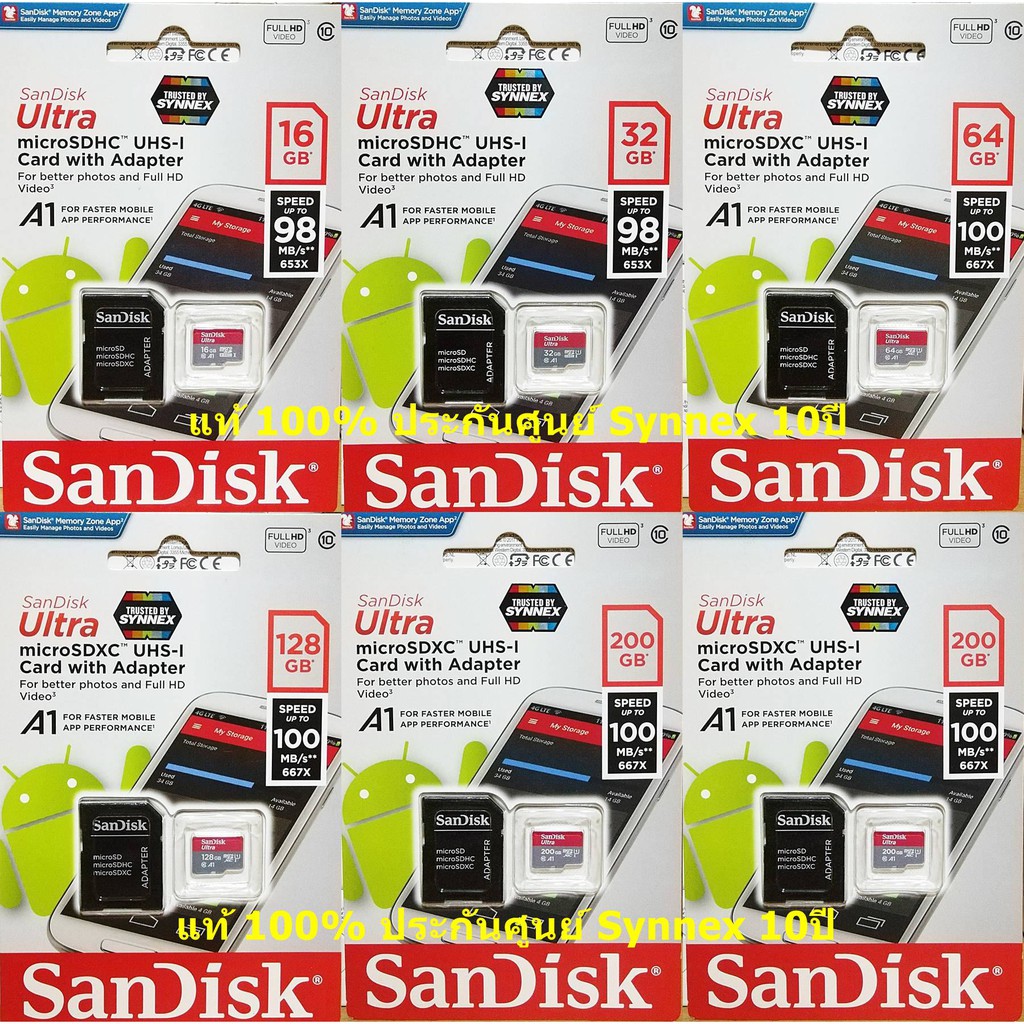 Sandisk Microsd Ultra Gb Gb Gb Gb Mb S A