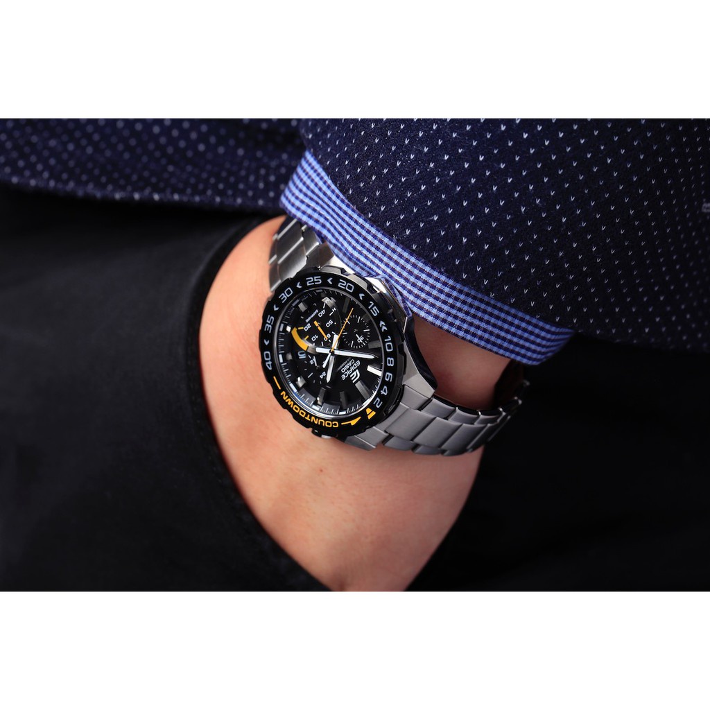 New Casio Edifice Coutdown Solar Powered Chronograph