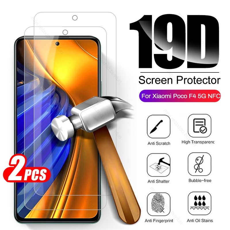 2PCS 9H Premium Tempered Glass For Xiaomi Poco F4 5G F 4 22021211RG 6